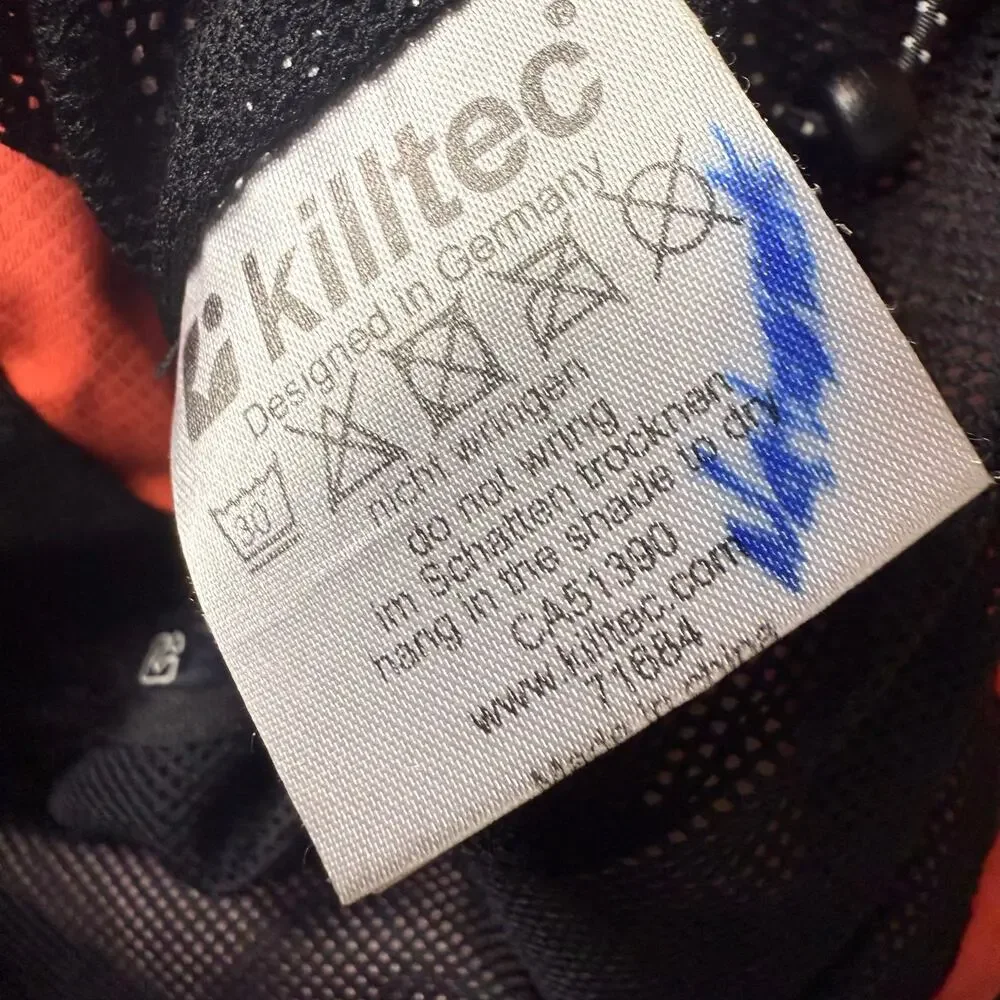 Killtec Kids Waterproof Windproof Hooded Rain Jacket, Coral, Youth Size 10